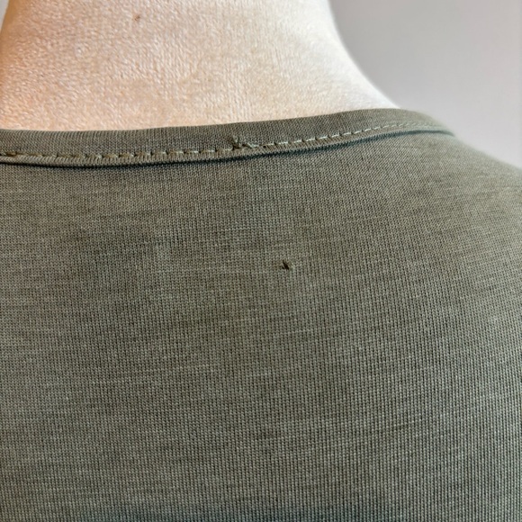 Slate & Willow Green Side Twist Maxi Tank Dress XL Modal Lightweight - Picture 9 of 9